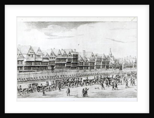 The Procession of Marie de Medici along Cheapside, 1638. by English School