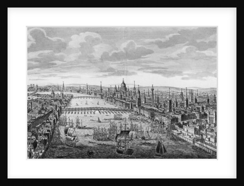 A General View of the City of London next to the River Thames, c.1780 by English School