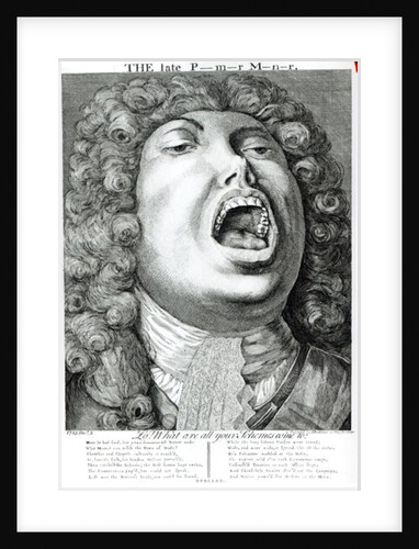 The Late Premier Minister. by English School