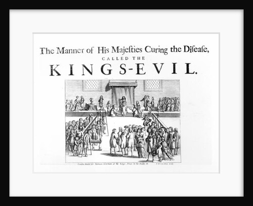 The Manner of his Majesty Curing the Disease Called the King's-Evil by English School