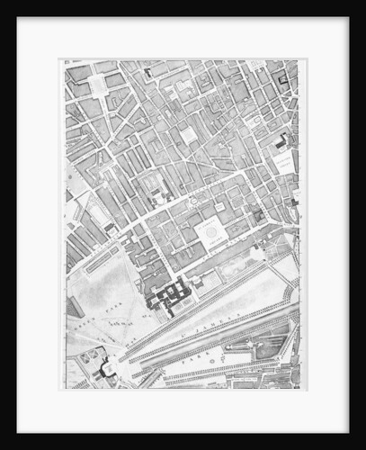 A Map of St James's, London, 1746 by John Rocque