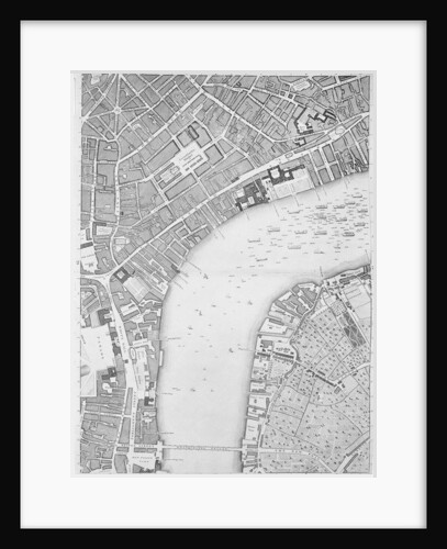 A Map of Covent Garden and Westminster, London, 1746 by John Rocque