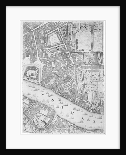 A Map of the Tower of London, 1746 by John Rocque