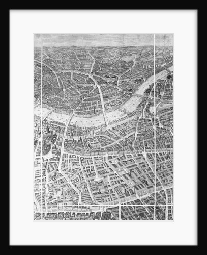 Balloon View of London, 1851 by English School
