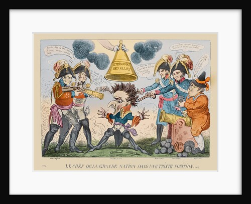 The Head of the Great Nation in a Queer Situation, 1813 by George Cruikshank