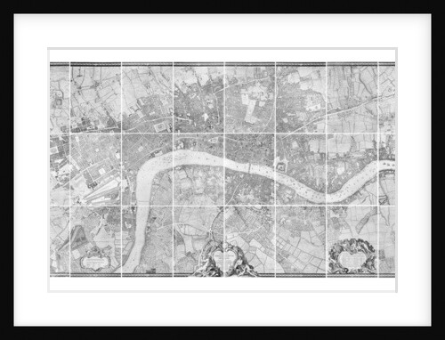 A plan of the cities of London and Westminster, and borough of Southwark, 1746 by John Rocque