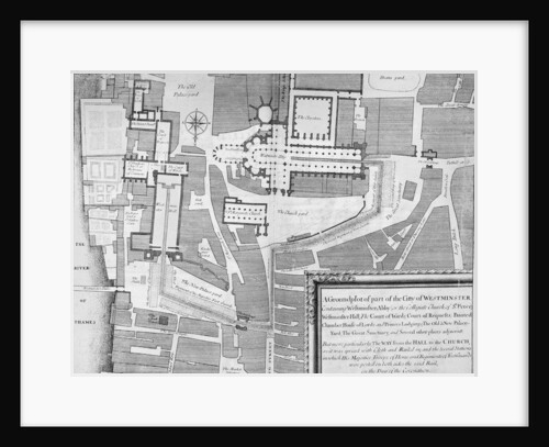 Route of James II's Coronation Procession from Westminster Hall to Westminster Abbey, 1685 by English School