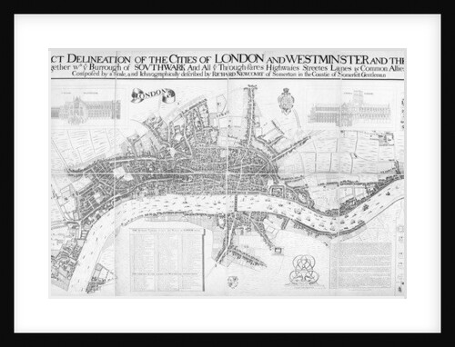 An Exact Delineation of the cities of London and Westminster and the suburbs by William (after) Faithorne