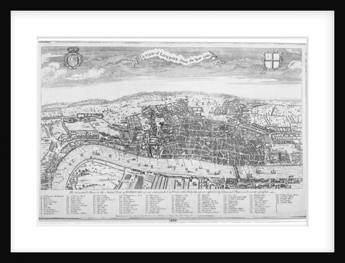 A view of London about the year 1560 by English School