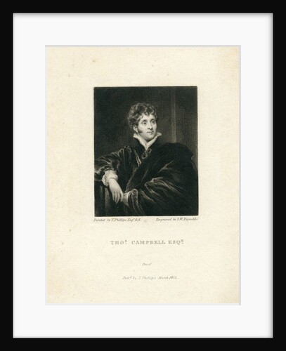 Thomas Campbell, 1818 by Samuel William I Reynolds