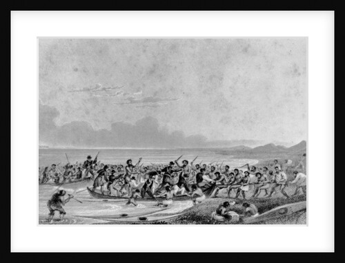 Esquimaux pillaging Franklin's expedition boats, 1826 by George (after) Back