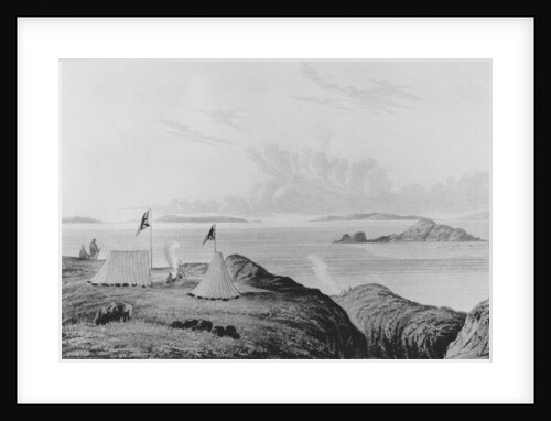 View of the Arctic Sea from the mouth of the Copper Mine River at midnight, 1821 by George Back (after)