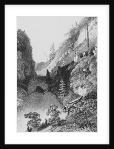 Portage in Hoarfrost River, 1836 by George Back (after)