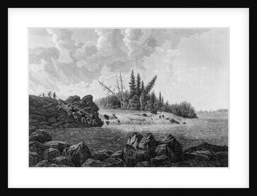 The Trout Fall, 1819 by Edward Francis Finden