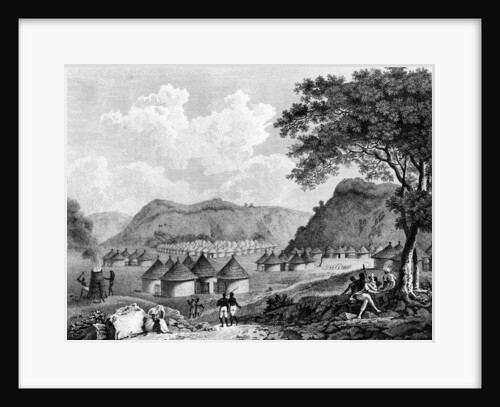 View of Kamalia village from 'Travels in the interior districts of Africa', 1799 by Mungo Park (after)