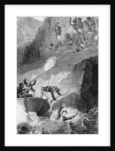 The Death of Mungo Park, 1806 by Henry (after) Corbould