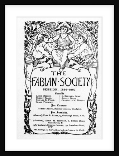 The Fabian Society Report, 1886-7 by Walter Crane
