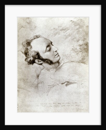 Felix Mendelssohn on his deathbed, c.1847 by Eduard Bendemann