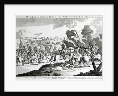 Battle of Minden, 1st August 1759 by English School