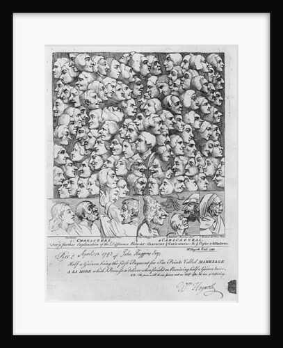 Characters and Caricatures. by William Hogarth