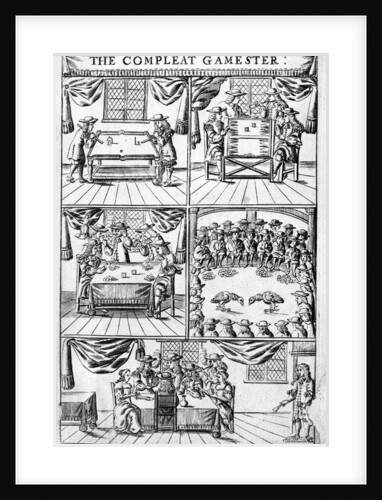 Frontispiece illustration to 'The Compleat Gamester' by Charles Cotton, c.1700 by English School