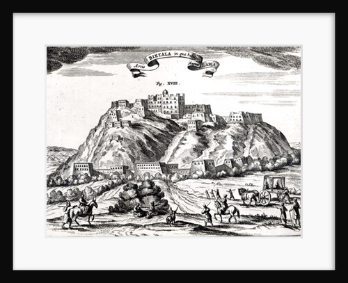 Bietala, fortress of Lama the Great, Kingdom of Lhassa,illustration from 'La Chine illustree' by Athanasius Kircher Amsterdam,1670 by Dutch School