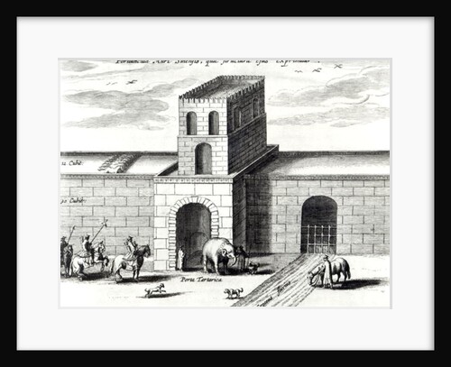 A Doorway in the Great Wall,from 'China illustrated' by Athanasius Kircher 1667 by Dutch School