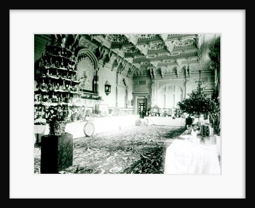 Christmas Tables in the Durbar Room at Osborne House, 1900 by English Photographer
