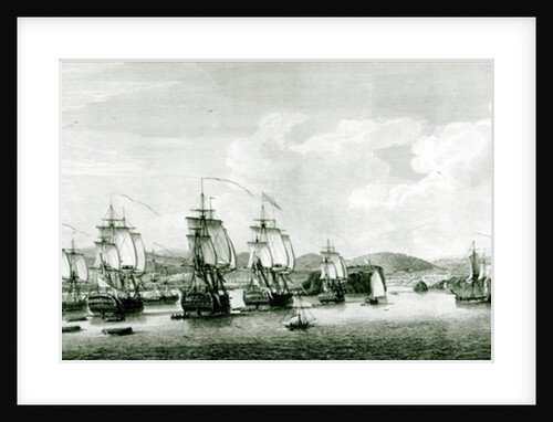 A View of the Island of St.Lucie by (after) French School