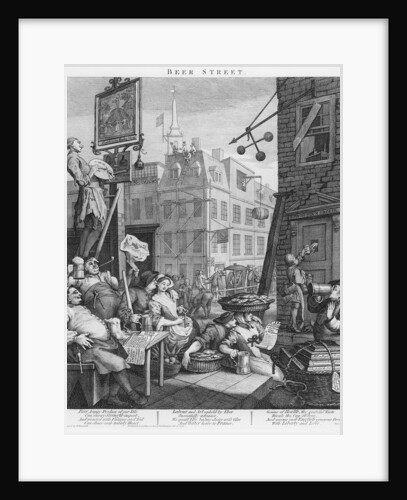 Beer Street, 1751 by William Hogarth