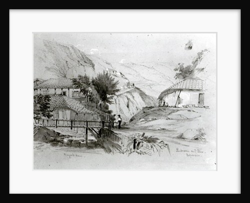 Berger's House, Valparaiso, 1834 by Conrad Martens