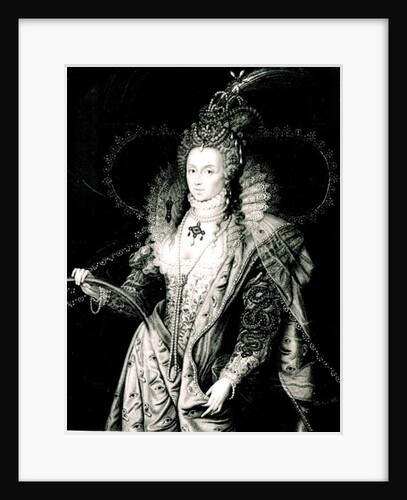 Elizabeth I drawn by W.Derby and engraved by T.A.Dean by Isaac (after) Oliver
