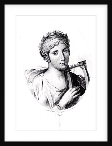 Portrait of Sappho by J.F. Cazenave