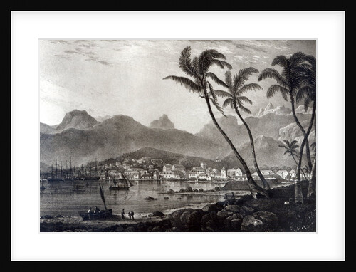 Port Louis from 'Views in the Mauritius' by T.Bradshaw by T. Bradshaw