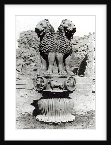 Lion capital from the Pillar of Emperor Ashoka, 273-236 BC by Indian school