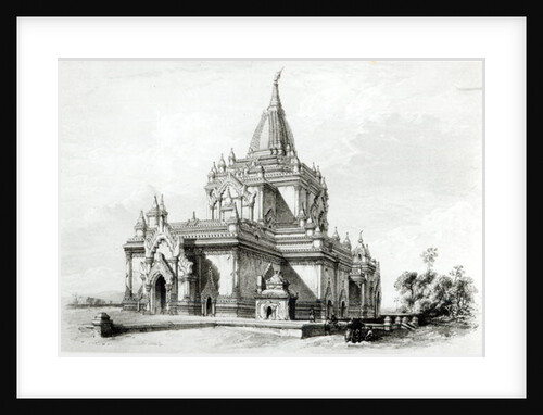 North Eastern view of Gaudapalen Temple at Pagan by Henry Yule