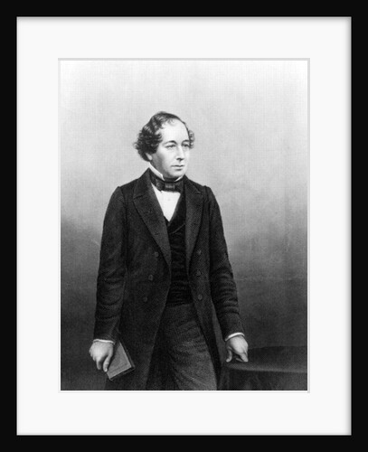 Benjamin Disraeli,engraved by D.J.Pound from a photograph by John Jabez Edwin Paisley Mayall