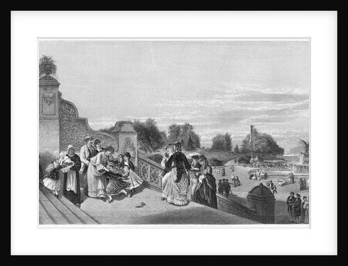 View of the Terrace, Central Park, 1872 by American School