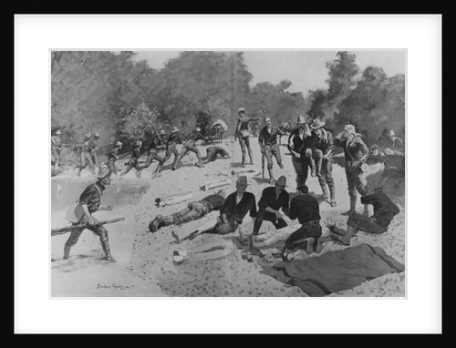 Field Hospital at 'The Bloody Ford' of San Juan Creek, 1898 by Frederic Remington