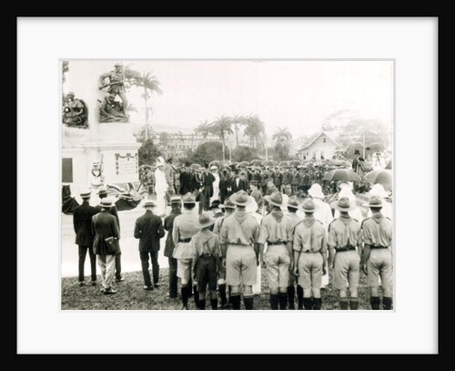 Unveiling of War Memorial, Port of Spain, Trinidad, c.1920 by English Photographer
