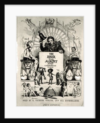 Titlepage from 'The House that Albert Built',1880 (b/w photo by Archibald Henning