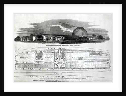 Building for the Great Industrial Exhibition, 1850 by English School