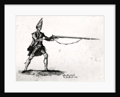 Portrait of a soldier, 1753 by William Baillie
