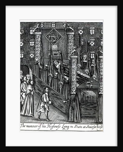 Oliver Cromwell Lying in State, c.1658 by English School