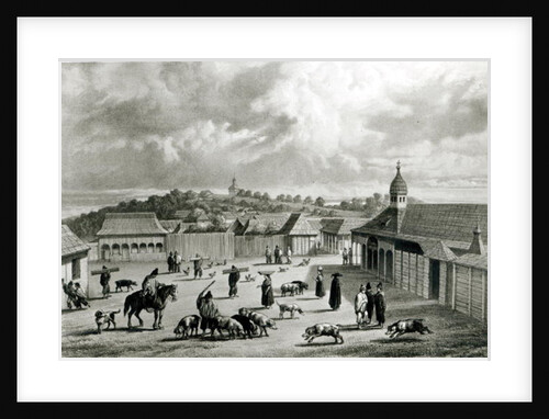 Plaza de San-Carlos de Chiloe, 1835] by Claudio Gay