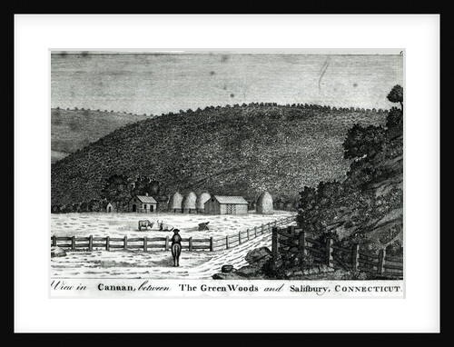 A Farm in Canaan, Connecticut by (after) American School