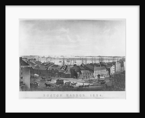 Boston Harbour, 1854 by American School