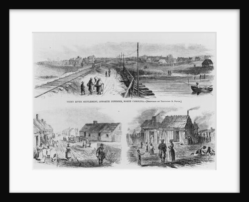 Trent River Settlement, 1886 by Theodore Russell (after) Davis