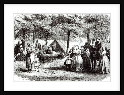 Southern refugees encamped in the woods near Vicksburg by American School
