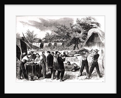 Carrying off the Wounded after the battle of Antietam in 1862 by Alfred Rudolph (after) Waud